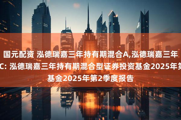 国元配资 泓德瑞嘉三年持有期混合A,泓德瑞嘉三年持有期混合C: 泓德瑞嘉三年持有期混合型证券投资基金2025年第2季度报告