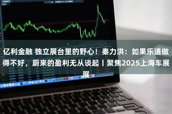 亿利金融 独立展台里的野心！秦力洪：如果乐道做得不好，蔚来的盈利无从谈起丨聚焦2025上海车展