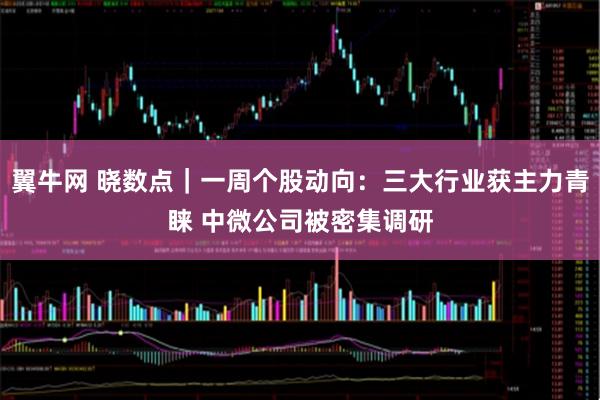 翼牛网 晓数点｜一周个股动向：三大行业获主力青睐 中微公司被密集调研